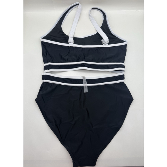 Blooming Jelly Womens High Waist Bikini Sets Sporty Color Block 2pc Swimsuit M.. - Picture 6 of 12